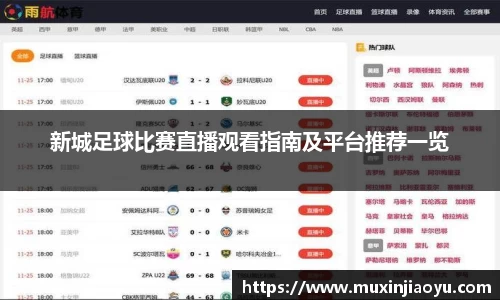 新城足球比赛直播观看指南及平台推荐一览